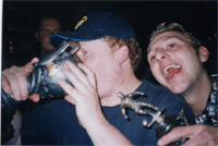 Marc Ellis and Andy Wilkinson getting into the SPIRIT of things