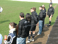 Steve Wilkinson flashes some leg