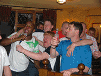 The Shepherds Arms stage is full - and its buzzing