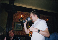 The trophy is doing the rounds and is now with Steve Wilkinson